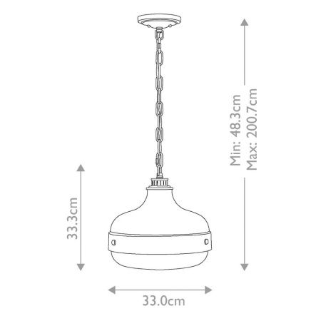 Светильник подвесной Feiss Cadence (Цаденце) FE-CADENCE-2P-MB