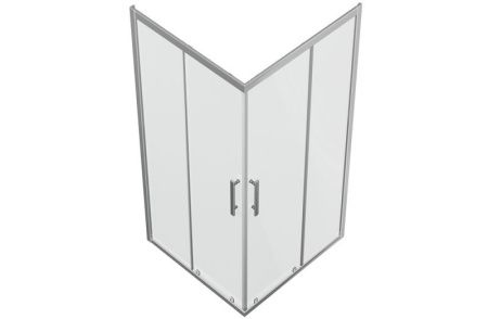 Душевой уголок Bravat Stream BS090.2204S 90х90 стекло прозрачное профиль хром без поддона