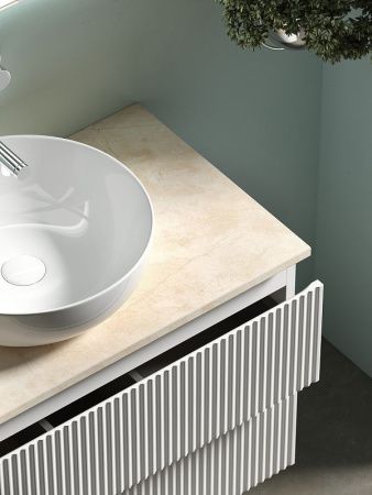 Тумба под раковину Sancos SNOB R SNR80W 80х40 подвесная цвет белый