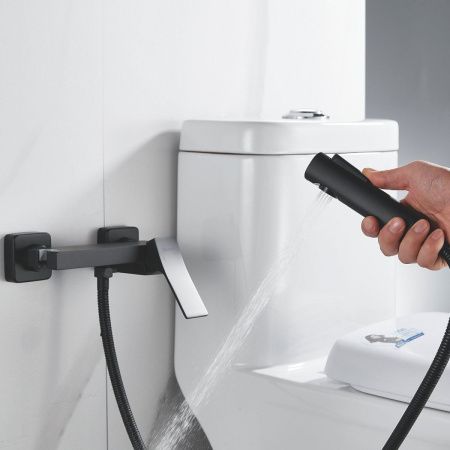 Гигиенический душ со смесителем Shevanik S4005H-1 черный