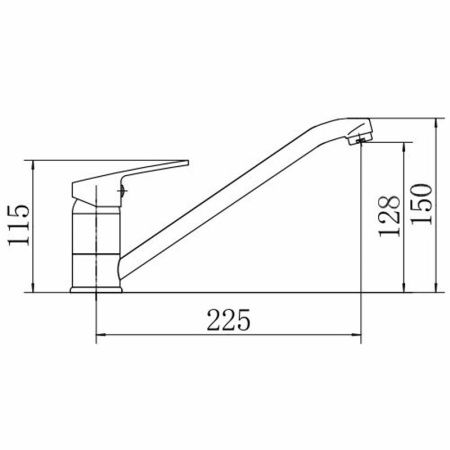 Смеситель для кухни Fashun A4216 на мойку хром