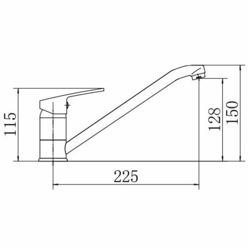 Смеситель для кухни Fashun A4216 на мойку хром - фото 3