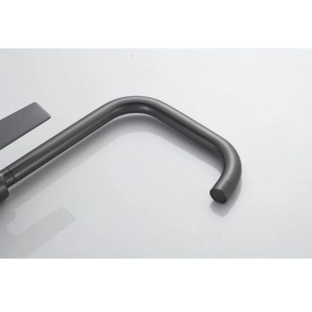 Смеситель для кухни Knotlor MUSE KN-61/GM на мойку вороненая сталь