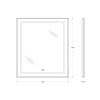 Зеркало с подсветкой BelBagno Kraft SPC-KRAFT-700-800-LED-TCH-WARM 70х80 подвесное