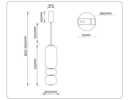 Светильник подвесной Ambrella Light Modern (Модерн) LH11033