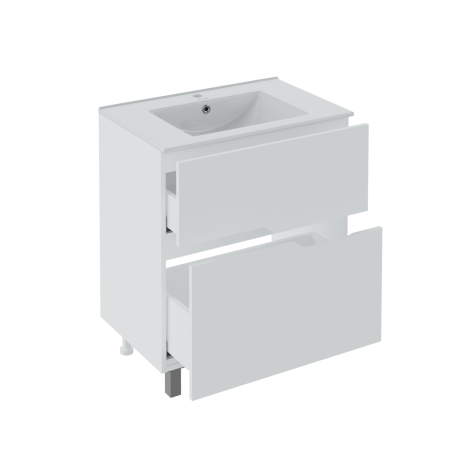 Тумба под раковину Runo Палермо 00-00004158 80х40 подвесная цвет коричневый