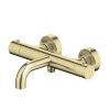 Смеситель для ванны Aquatek Европа AQ1343BG настенный золото с термостатом