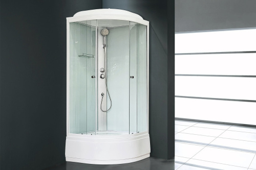 Душевая кабина Royal Bath CK RB90CK5-WT 90х90 четверть круга - фото 2