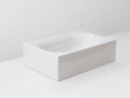 Раковина из сантехнического фаянса Hatria VALLEY Y1GD01 60х40 накладная цвет белый