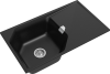 Кухонная мойка Rivelato LOCUS LS-85 nero 85х50 цвет черный