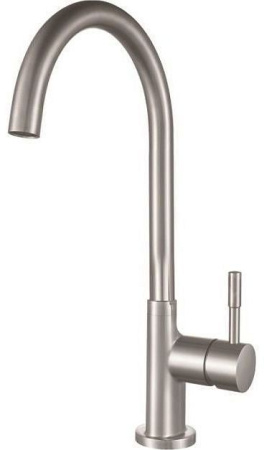 Смеситель для кухни Aquanet Steel AF210-41S на мойку сталь без термостата
