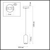 Светильник подвесной Odeon Light Ovali (Овали) 5053/1E