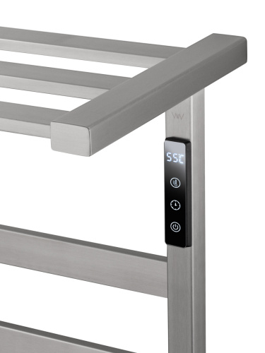 Полотенцесушитель электрический Wonzon & Woghand Frankfurt WW-A1026-BR 50х65 никель - фото 4