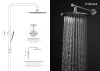 Душевая стойка Vincea Esse VSFS-1E1TCH настенная цвет хром с термостатом