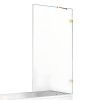 Душевая шторка на ванну New Trendy AVEXA GOLD SHINE EXK-2171 60х150 стекло прозрачное профиль золото ориентация универсальная