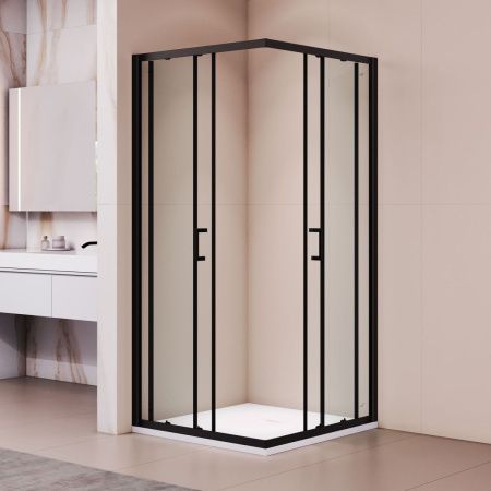 Душевой уголок RGW Passage 350803000-14 100х100 стекло прозрачное профиль черный без поддона