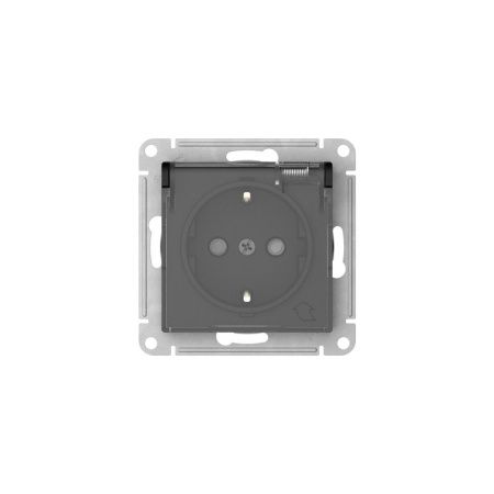 Розетка с заземлением со шторками 16А Systeme Electric AtlasDesign (АтласДесигн) ATN441046S