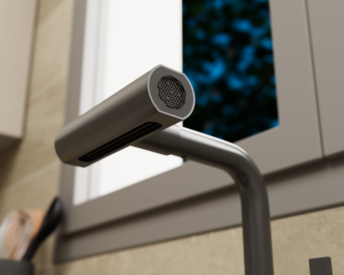 Смеситель для кухни Rush Tinos TI3732-17Grey на столешницу графит - фото 5