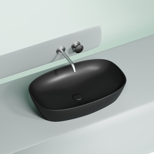 Раковина Ceramica Nova ELEMENT 60 см CN6049MB накладная цвет черный матовый - фото 2