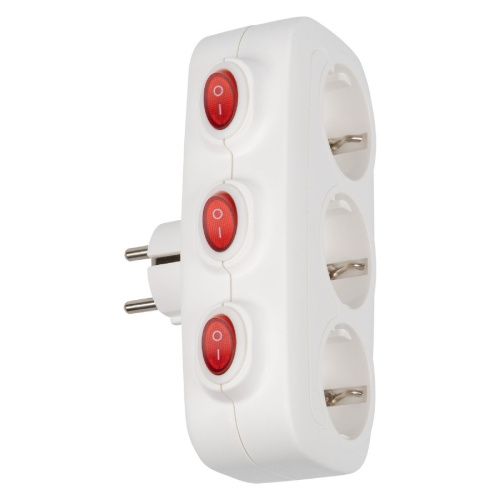 Разветвитель сетевой с выключателем Uniel S-GES3-16OB WHITE - фото 5