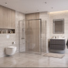 Душевой уголок BelBagno UNO-195 UNO-195-AH-1-160/70-C-Cr 160х70 стекло прозрачное профиль хром без поддона