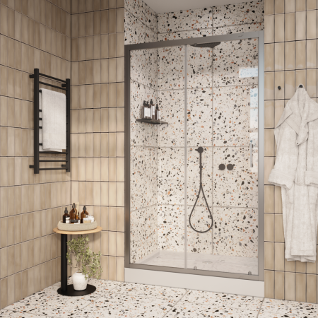 Душевая дверь Cerutti SPA GLORIA D120 120х195 стекло прозрачное профиль хром