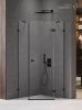 Душевой уголок New Trendy AVEXA Black EXK-3874 80х80 стекло прозрачное профиль черный без поддона