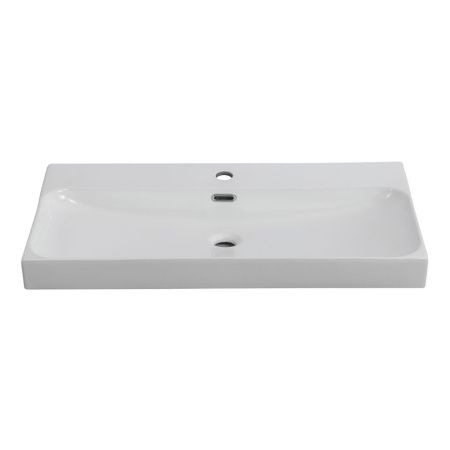 Раковина керамическая BelBagno Marino-Cer BB-8078-80 80х50 накладная цвет белый 1 отверстие под смеситель