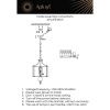 Светильник подвесной Aployt Korin (Корин) APL.613.06.01
