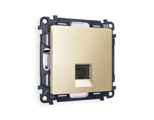 Комплект механизма компьютерной розетки RJ-45 экранированной с автоматической защитной шторкой Ambrella Volt MA MA612005 - фото 4