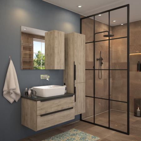 Раковина из сантехнического фарфора Teymi Helmi T50302 48х37 накладная цвет белый без отверстий под смеситель