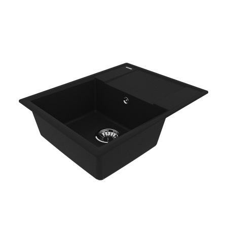 Кухонная мойка LeMark Imandra 640 9910019 64х50 цвет антрацит поверхность матовая