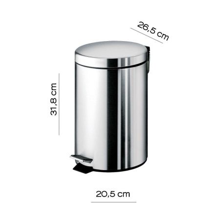Ведро мусорное Gedy Argenta 2409(13)
