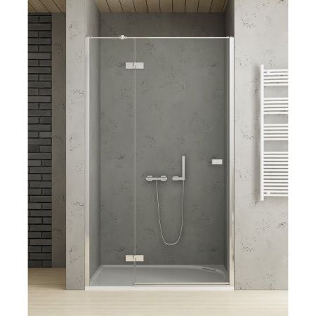 Душевая дверь New Trendy REFLEXA L EXK-5067 130х200 стекло прозрачное профиль хром