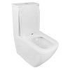 Унитаз-компакт напольный с бачком Azario LEVANTO AZ-1228A белый с сиденьем микролифт безободковый каскадный смыв