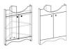 Тумба под раковину Corozo Классика SD-00000316 60х40 напольная цвет белый