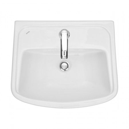 Раковина из сантехнического фарфора Santek Лонги 1WH501754 50х40 подвесная цвет белый 1 отверстие под смеситель