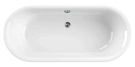 Ванна акриловая Cezares METAURO METAURO-Central-180-80-40-W37 180х80 отдельностоящая овальная без ножек и каркаса
