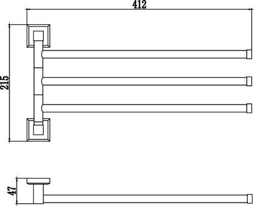 Полотенцедержатель Savol S-009503 - фото 2
