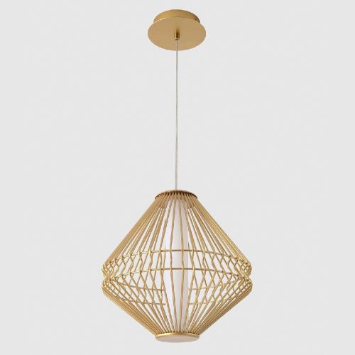 Светильник подвесной Crystal Lux Cuadra (Цуадра) CUADRA SP15W LED GOLD - фото 3