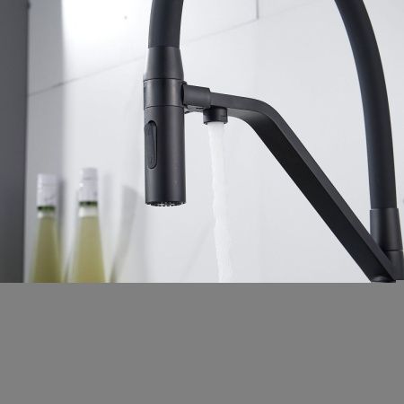 Смеситель для кухни Shevanik S278H на мойку черный