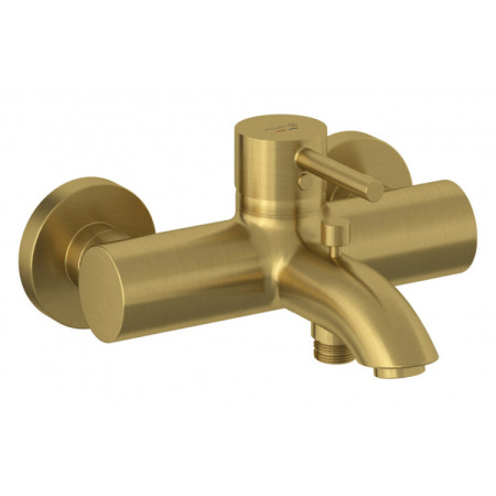 Смеситель Kludi BOZZ 38691N076 настенный золото брашированное/шлифованное без термостата