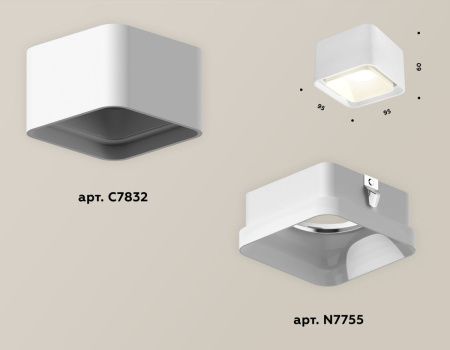 Светильник накладной Ambrella Light TECHNO SPOT (ТЕЦХНО СПОТ) XS7832021
