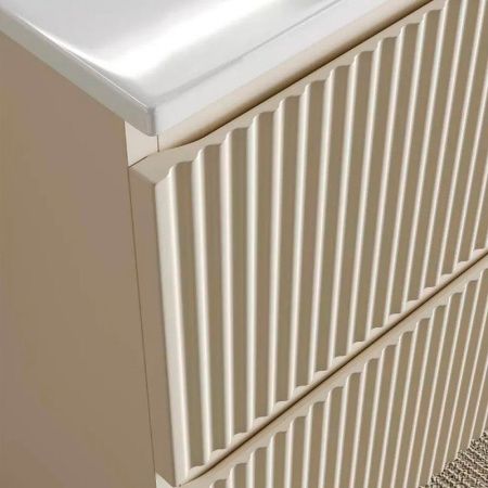 Тумба под раковину Sancos SNOB R SNR100RCE 100х40 подвесная цвет бежевый