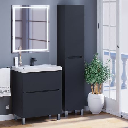 Тумба под раковину Uperwood Tanos 291120332 70х50 напольная цвет черный