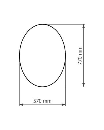 Зеркало с подсветкой Corozo Овал SD-00001556 60х80