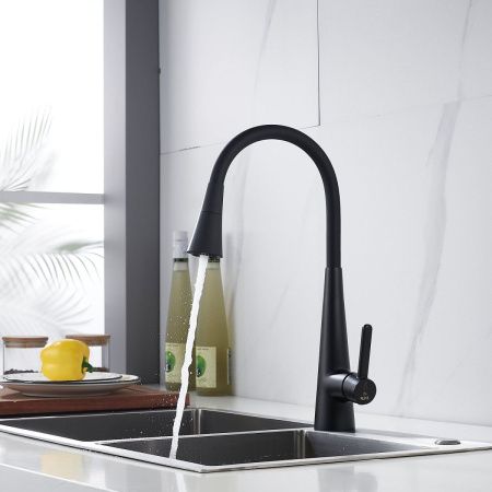 Смеситель для кухни Rose R213H на мойку черный