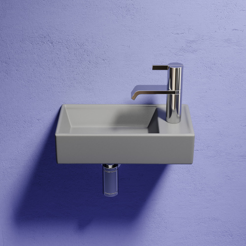 Раковина Ceramica Nova ELEMENT 42 см CN6051LMH подвесная цвет антрацит матовый - фото 5