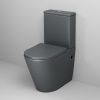 Унитаз напольный с бачком Grossman Color GR-4480GMS серый с сиденьем микролифт безободковый каскадный смыв