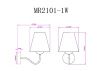 Бра Myfar Charlotte (Цхарлотте) MR2101-1W